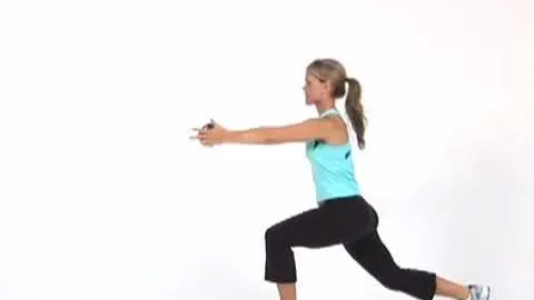 Walking Lunge Weighted Twist